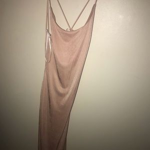 I’m selling a pale pink cross back fitted dress